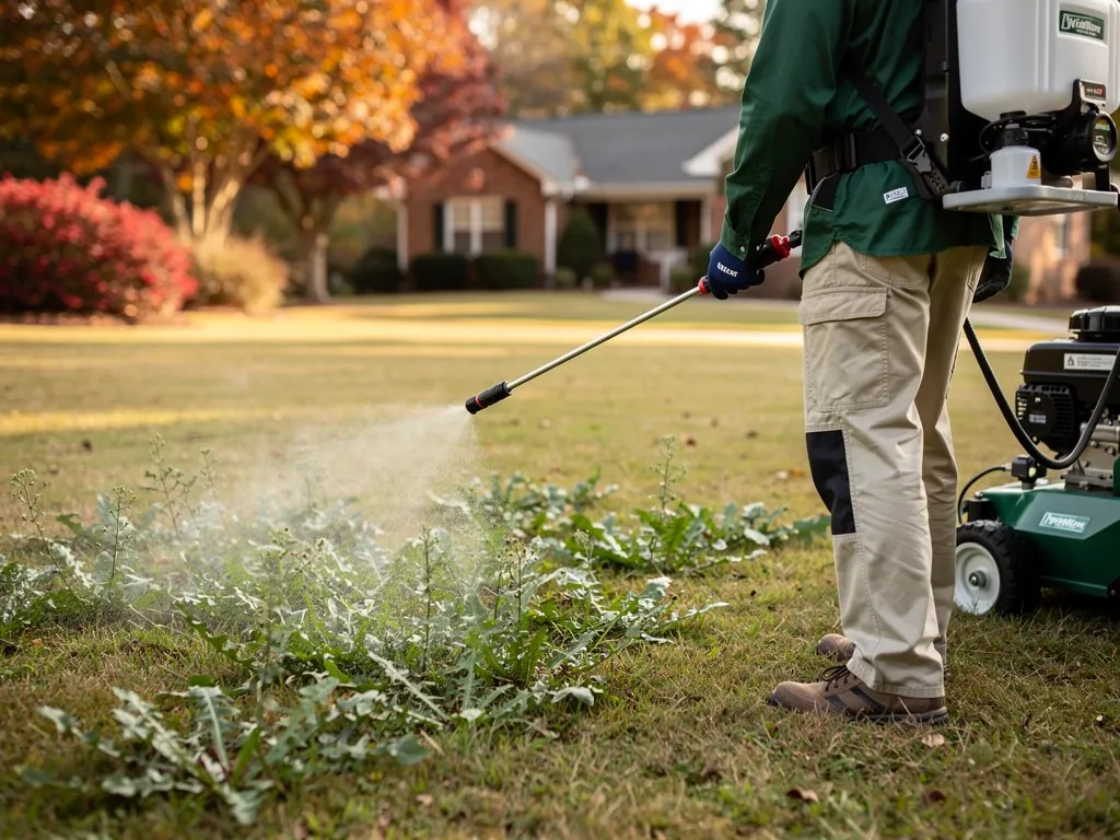 How do late-season rounds handle stubborn weeds